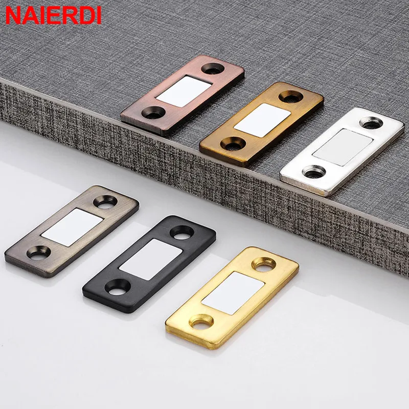NAIERDI 5 шт. Магнитная дверная защелка из нержавеющей стальной шкаф с выдвижными ящиками для кухонный шкаф буфет