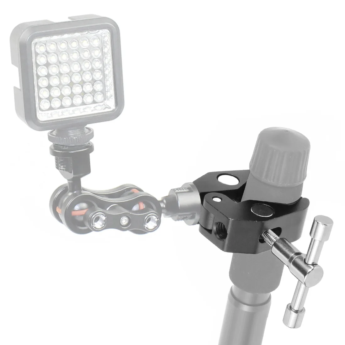 1/4" Gewinde Super Clamp Krabbenzange Clip für einstellbare Reibung Gelenk Magic Arm Monitor Lichthalter Stativ Regenschirmhaken – Detail 9