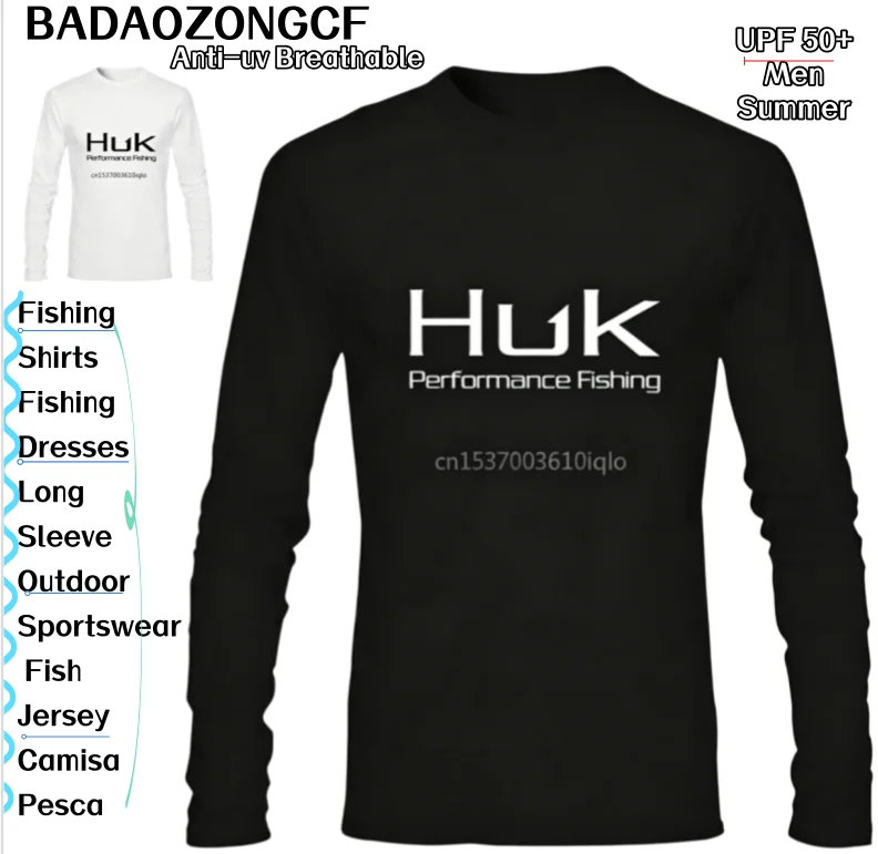 Fishing Shirts UPF 50+ Men Summer Anti-uv Breathable Fishing Dresses Long Sleeve Outdoor Sportswear Fish Jersey Camisa Pesca