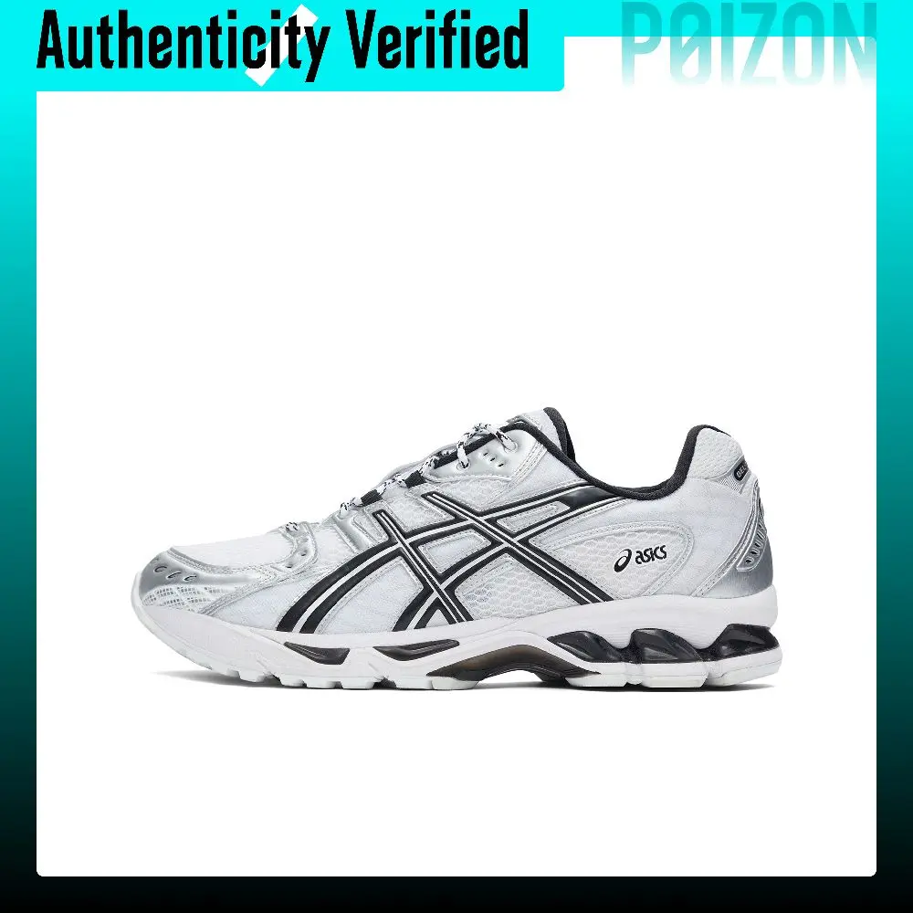 ASICS GEL Nimbus 10.1 Breathable Low top Running Shoes Unisex White Gray 1203A780-101