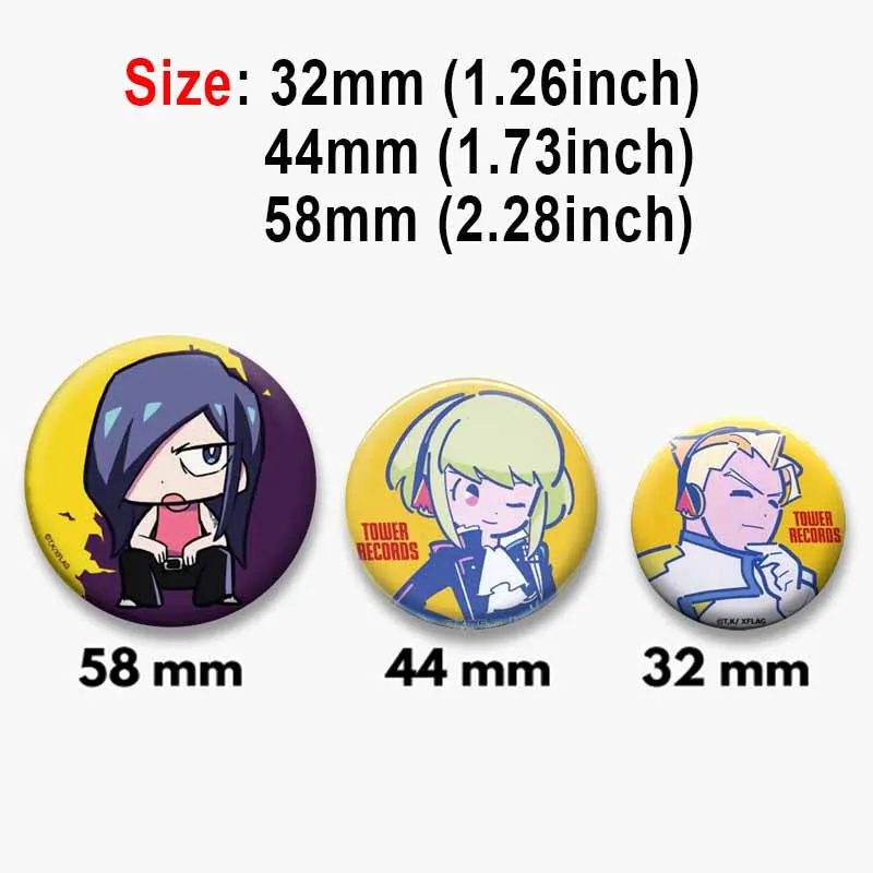 Cool Anime Promare Coin Badge Cartoon Characters LUCIA FEX LIO Lapel Pins Bag Hat  Decoration Brooches Jewelry Accessories Gifts