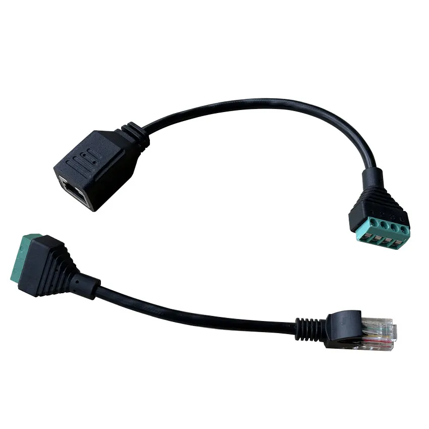 1PCS RJ45 Zu 4pin Terminal RJ45 Weibliche Terminal Block Kristall Kopf Terminal Block Druck-freies Kristall Kopf Net block Ende