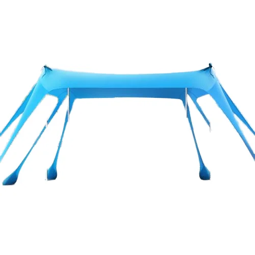 Tienda de playa portátil con protección UV, parasol individual doble de lujo para verano, cabana emergente, refugio de playa para 4 personas, arena infantil