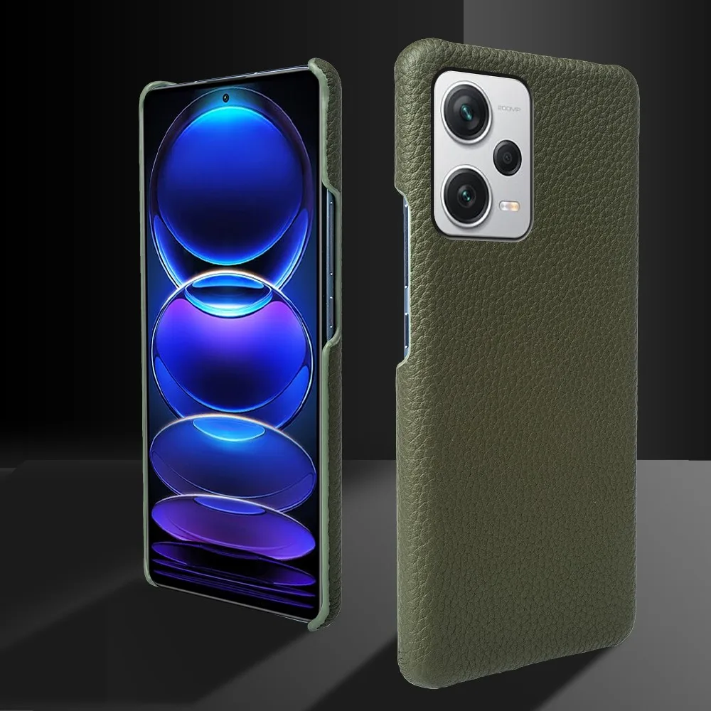 For Xiaomi Redmi Note 13 Pro+ Case Luxury Genuine Leather Phone Cover For redmi Note12 Pro plus Protection Fundas Mi 12Lite Capa