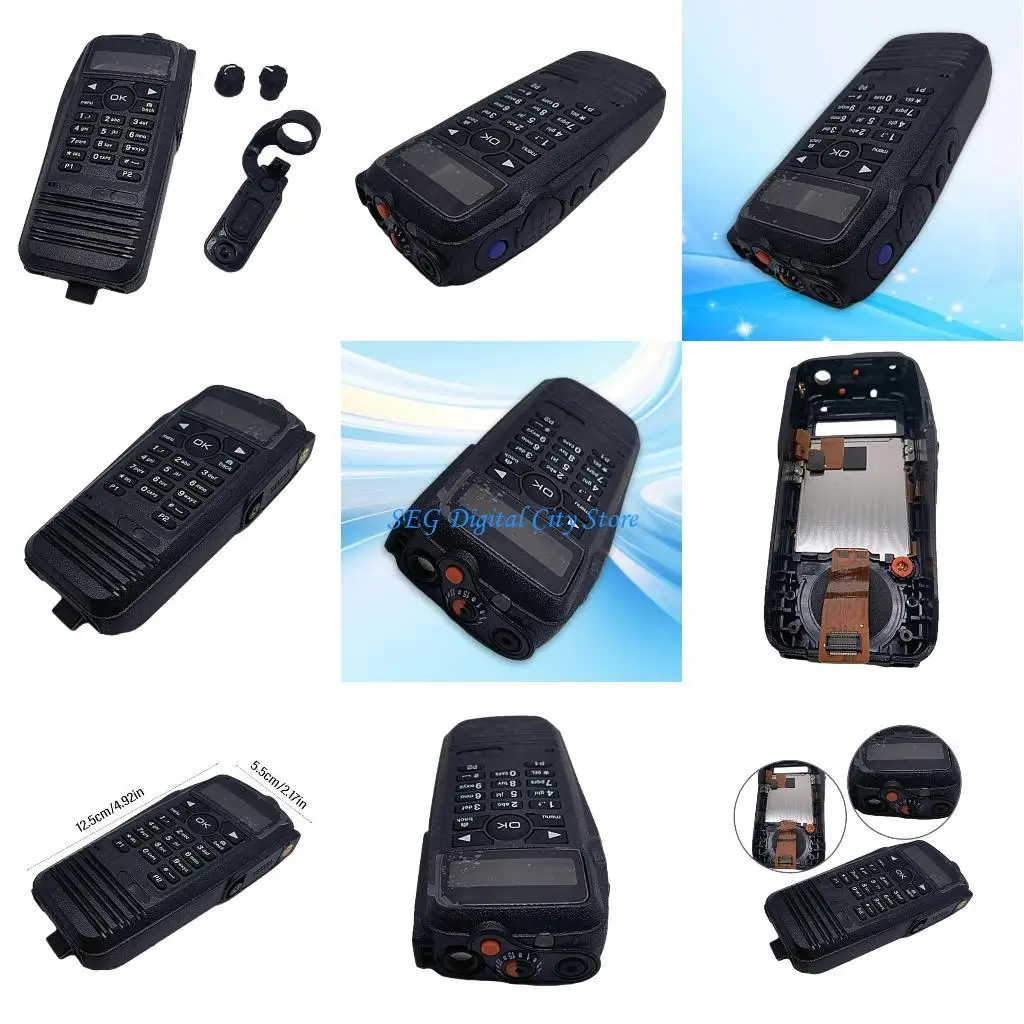 

U75B WalkieTalkie Repair Replacement Front Housing Case Cover Set for XPR6550