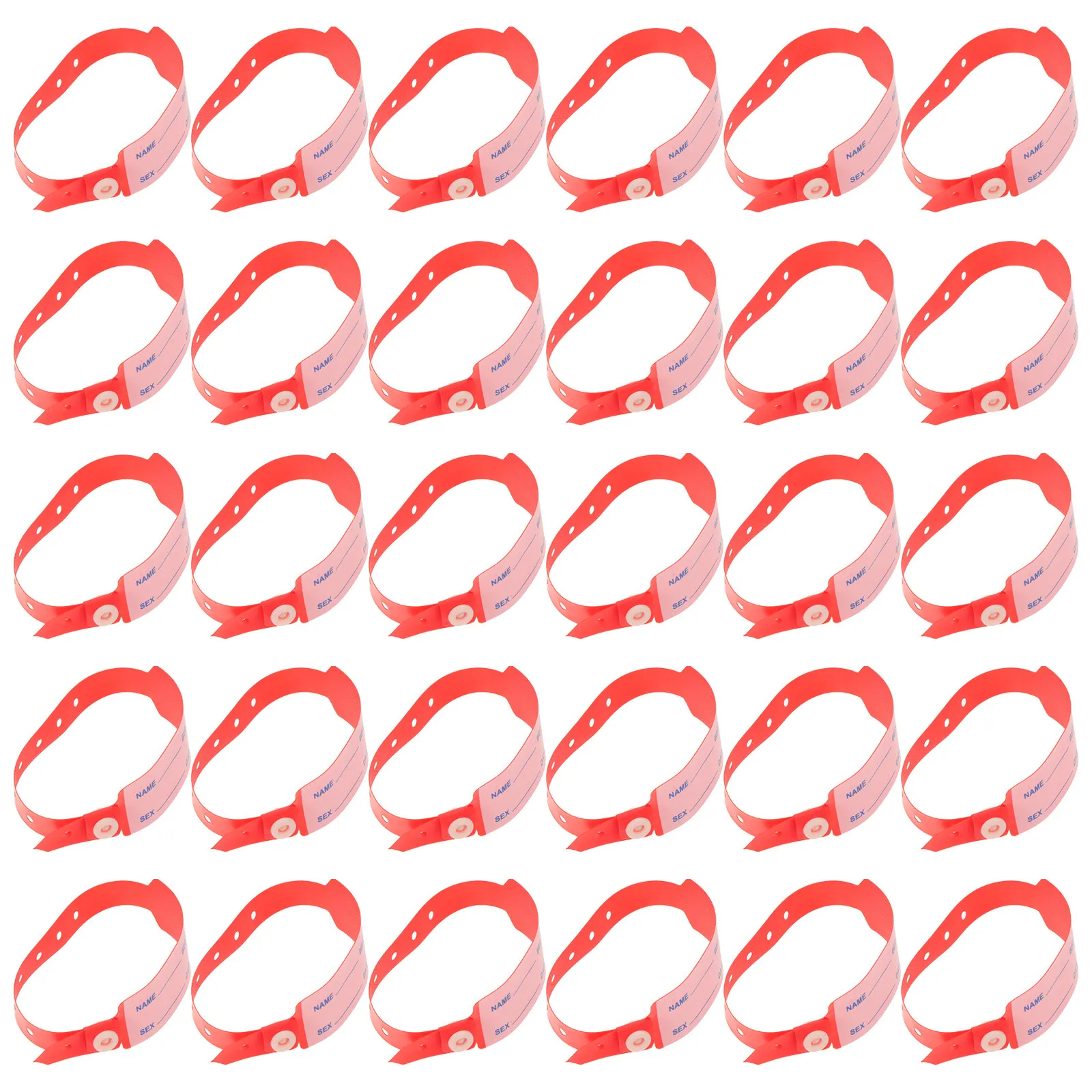 100Pcs Identification Wristbands Writable Id Bracelets Disposable Hospital Admission Patient Nursing Bands Waterproof