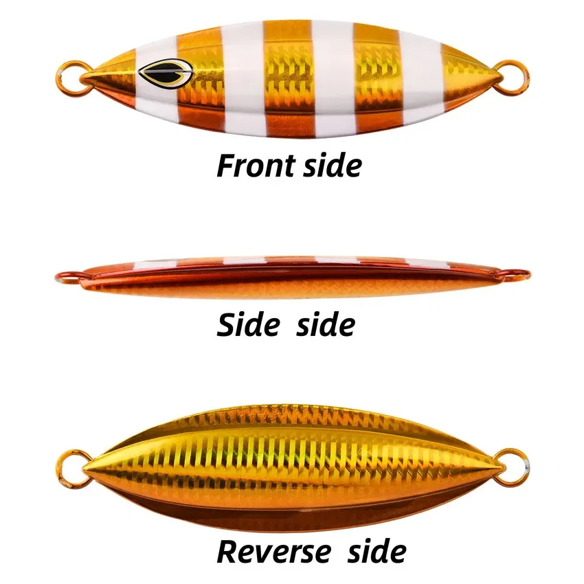 1pcs High quality Metal Night Glow Slow Jig Fishing Lure 40g 60g-200g Sinks Quickly Deep Sea Boat Fishing Marlin Mackerel Bait