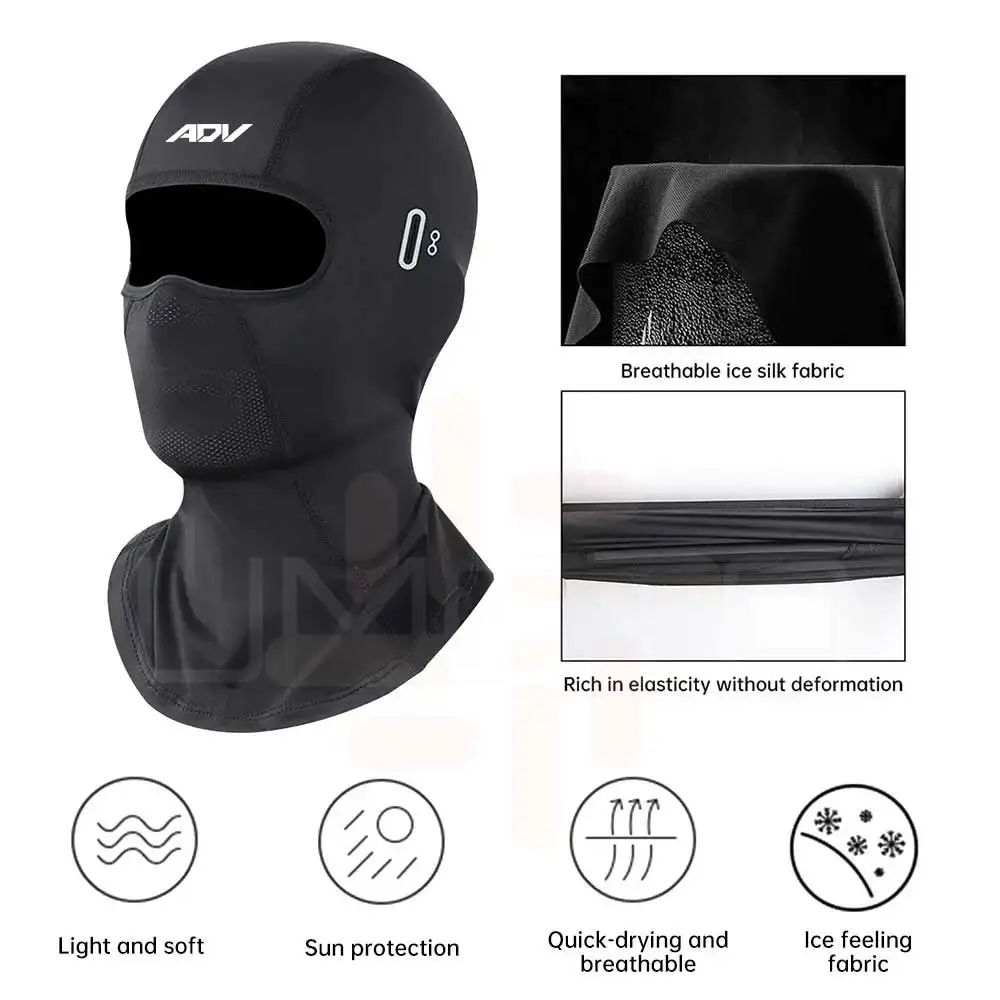 For HONDA ADV Cycling Balaclava Unisex Breathable Ice Silk Motorcycle Riding Sports Face Mask Neck Protect Summer Sunscreen