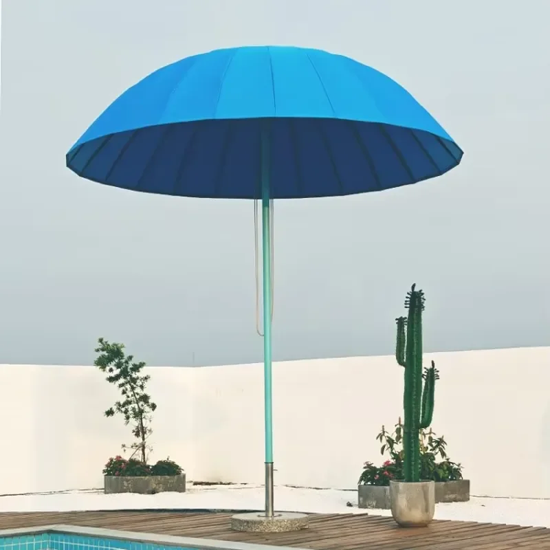 Heavy Outdoor Patio Umbrella Sunshade Parasol Center Pole Market Parasol for Hotels Villas Resort Garden Beach
