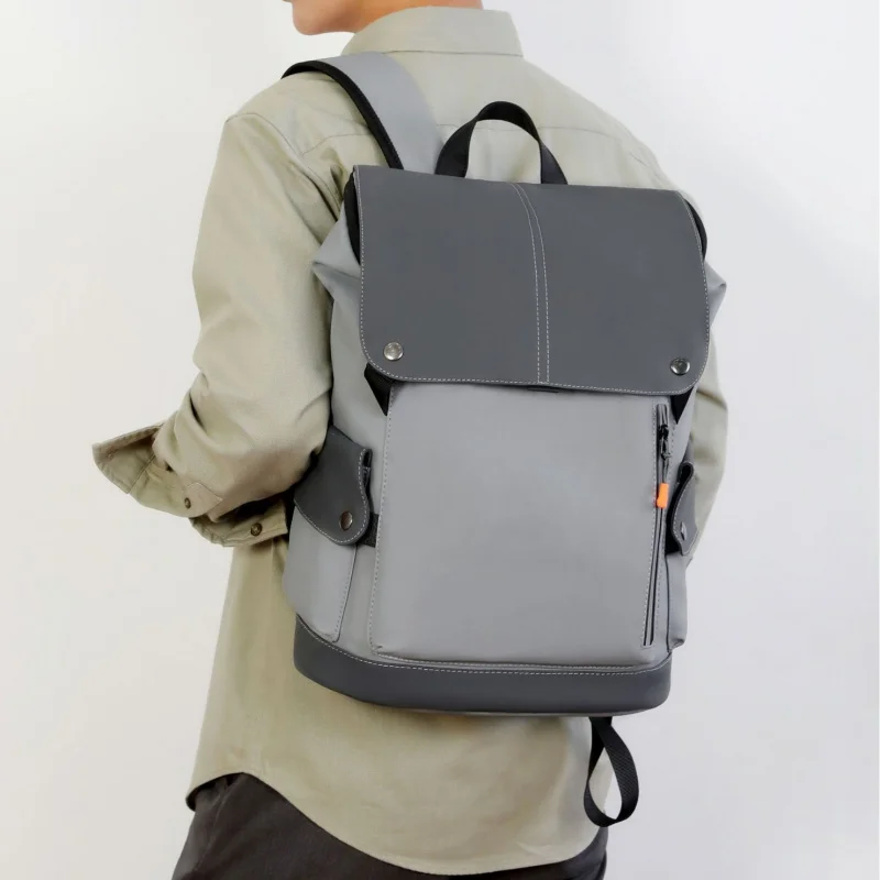 Mechanical Style Business Backpack Trendy Business Short-Distance Commuter Men's Backpack Large Capacity Travel Computer Bag Bac