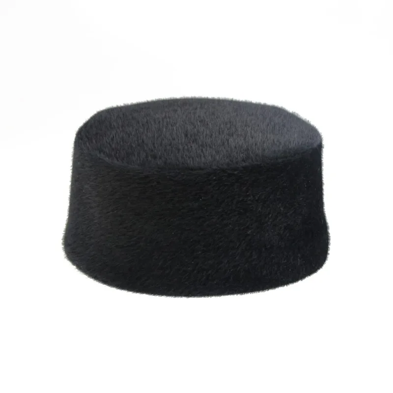 

Bonnet Muslim Prayer Hat Winter Fur Felt Fedora Hat with Hard Shell Islamic Beanie To Keep Warm and Cozy Taqiyah Kufi for Men