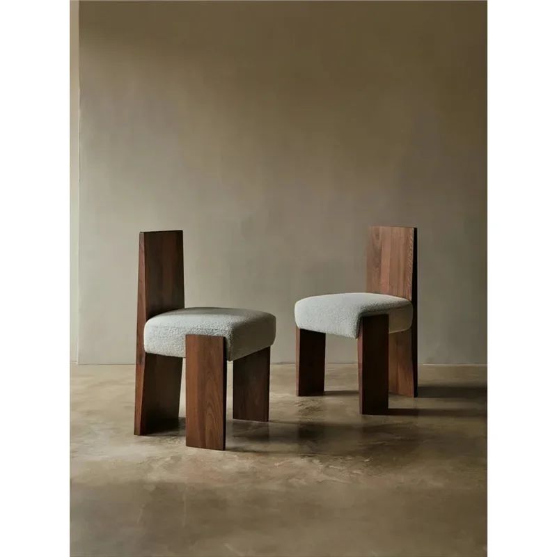 Simple desk and chair hotel restaurant homestay retro backrest negotiation chair