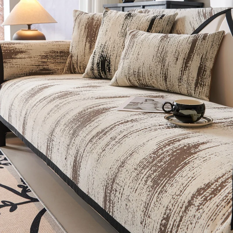 2026 New Chenille Sofa Seat Cushion Four Seasons Universal Waterproof Non-slip All-inclusive Sofa Cover Livingroom One Piece