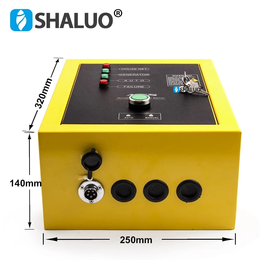 5/8 Hole 220V 240V 10KW Generator ATS Control Box Single Phase Auto Start Stop Controller Module Gasoline Diesel Generator Parts