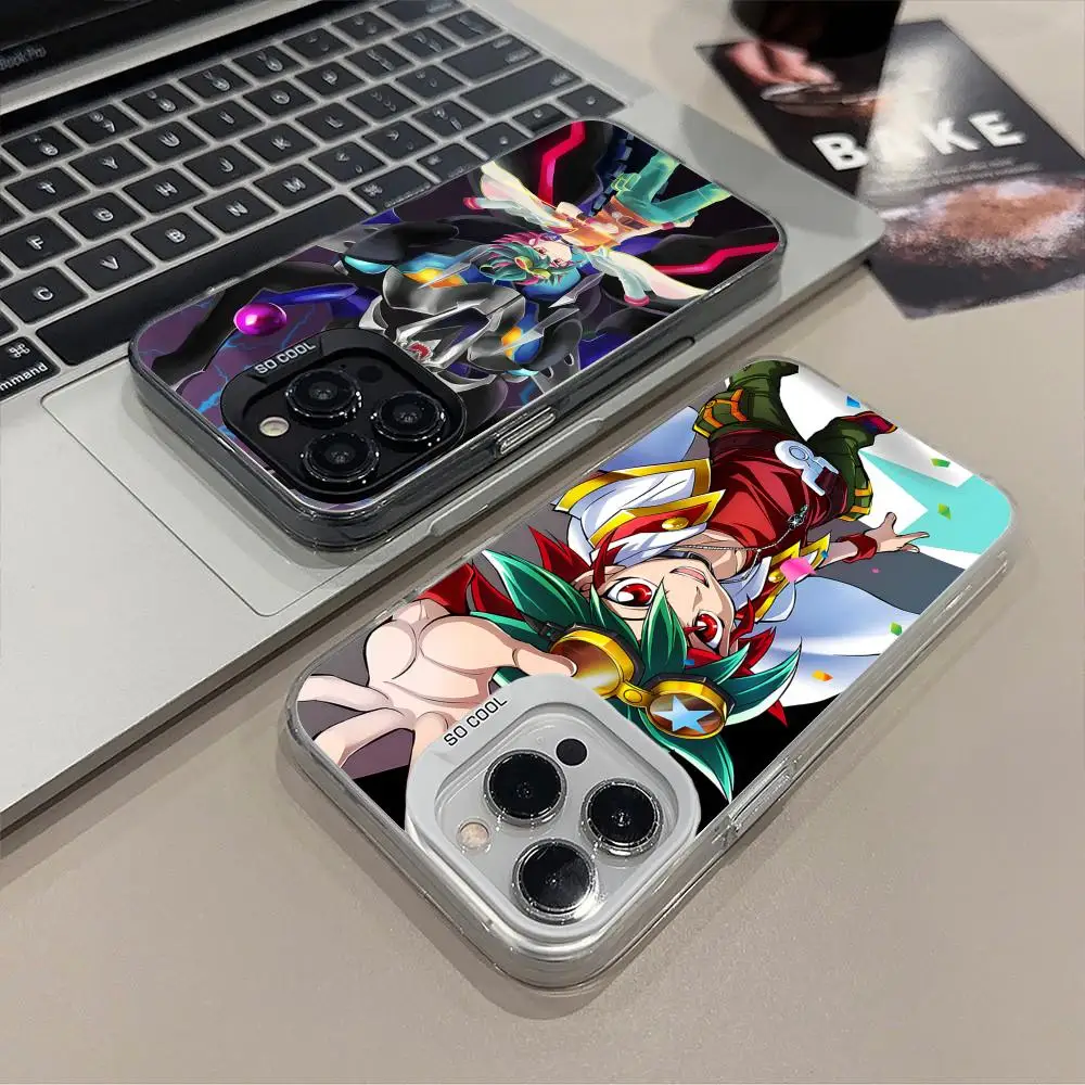 

Чехол для мобильного телефона Yugioh Yuya Sakaki для iPhone 17, 16, 15, 14, 13, 12, 11 X XR XS 8 7 Pro Max Plus, роскошный полупрозрачный цветной чехол