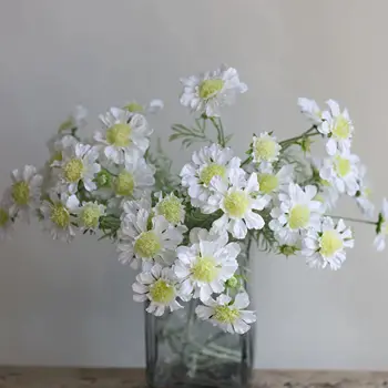 Rama de flor dulce Artificial con brotes, margaritas falsas, bricolaje Floral, decoraciones de boda/hogar/vacaciones, regalos para mamá, 23,6