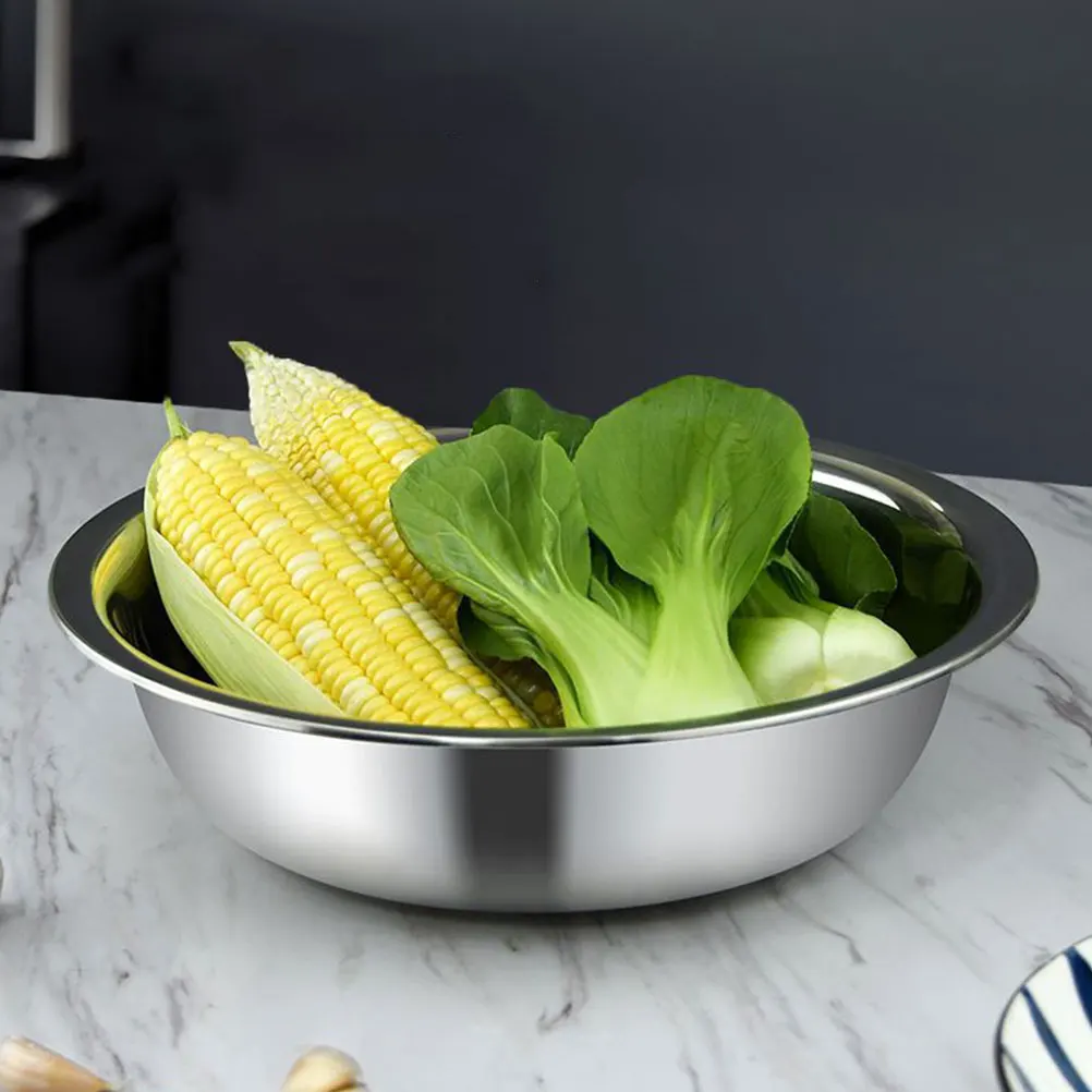 

Stainless Steel Draining Basin Rice Sieve Multi Hole Strainer Kitchen Sink Filter Fruit Washing Bowl Home Drain Pan Soup Noodles