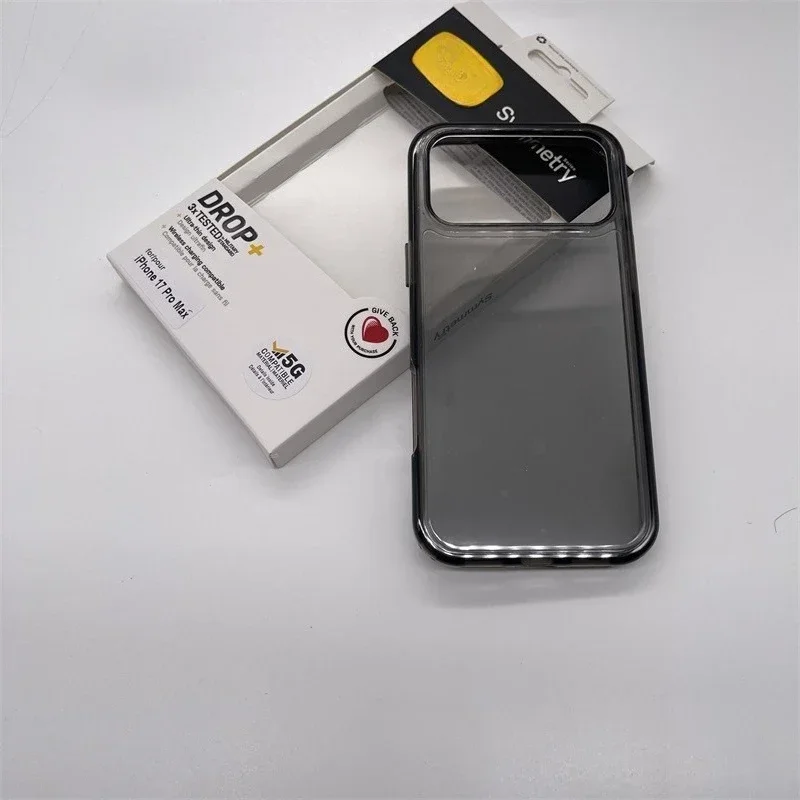 الأصلي سلسلة التماثل واضح جراب هاتف آيفون 17 برو ماكس الهواء 16 15 14 13 12 بريق شفاف Ott صندوق مكافحة الإفلات غطاء #2