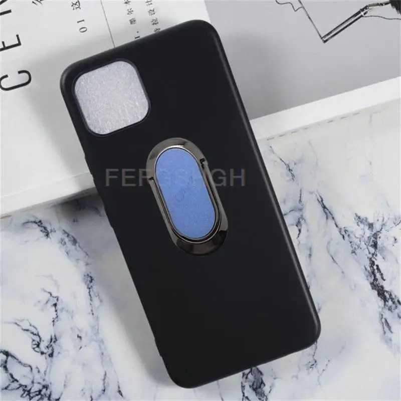 For Wiko T10 W-V673 WIKO T50 W-P861 Wiko T3 Back Ring Holder Bracket Phone Case Smartphone TPU Soft Silicone Cover