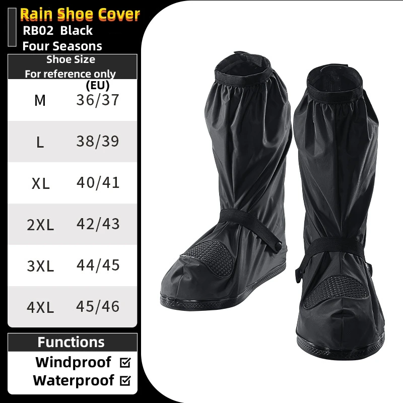 

SCOYCO New Waterproof Shoe Covers Motorcycle Riding Waterproof Rainproof Shoe Covers Outer Wear Protective Shoe Covers