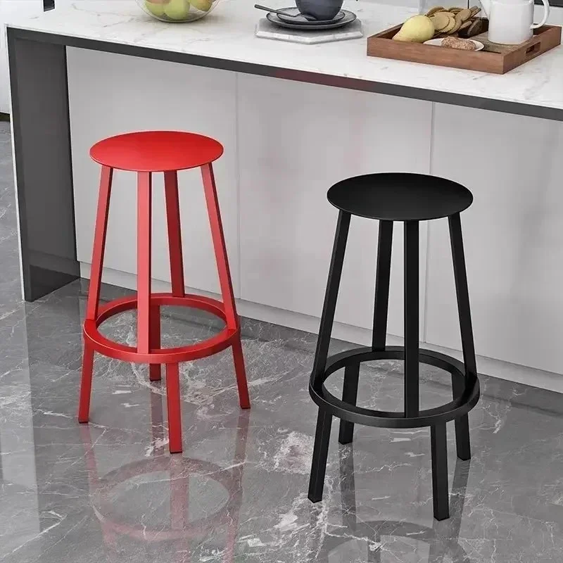 

Nordic Rotating Bar Stool Chair Metal Counter Kitchen Stools Home Versatile Furniture Dining Chairs Barstools