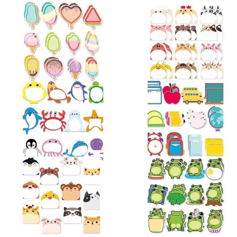 360 feuilles dessin animé Notes Paper Small Notes Pad Adhesive Note Paper Pocket Note Note Mémo Pad pour l'écriture
