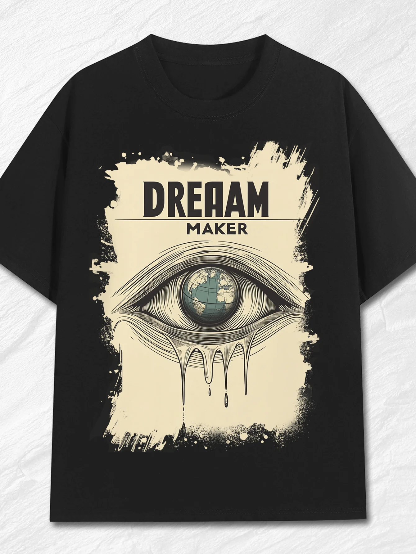 

Retro Glasses Graphic Print Summer Men's and Women's Short Sleeved T-shirt Casual Loose Outdoor Street Trend Fashion Clothing