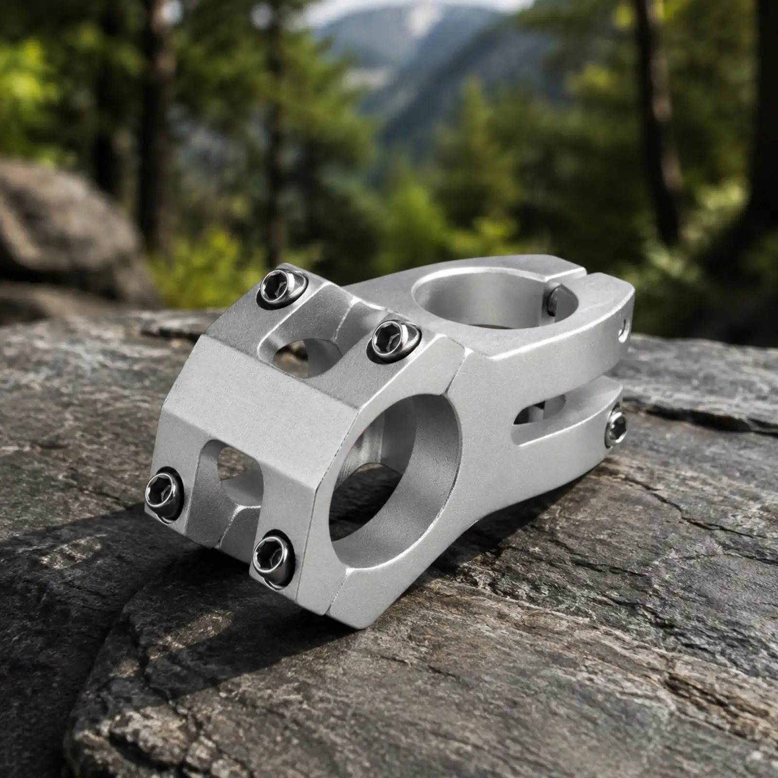 Bike Handlebar Stem for Downhill MTB 130g Weight 45mm Short Design Aluminum Alloy Hollow Frame Fits 31.8mm Bar