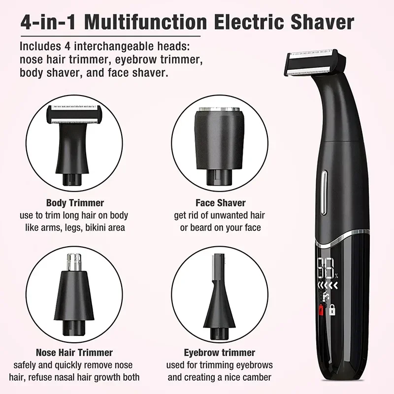 Intimate Areas Haircut Precision Shaver Men Bikini Line Sensitive Razor Balls Eggs Pubic Hair Shaving Trimmer Face Beard Clipper image 2