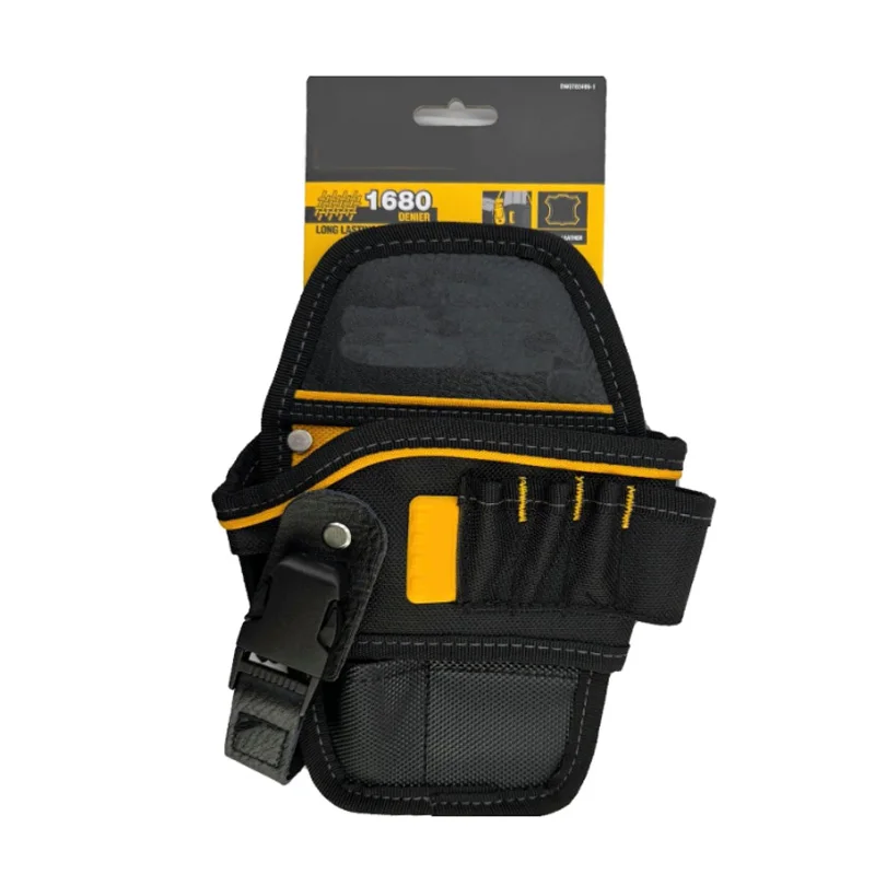 DEWALT DWST83486-1 Compact Drill Pouch Adjustable Buckle Convenient High Quality Durable 6 Pockets Tool Bag