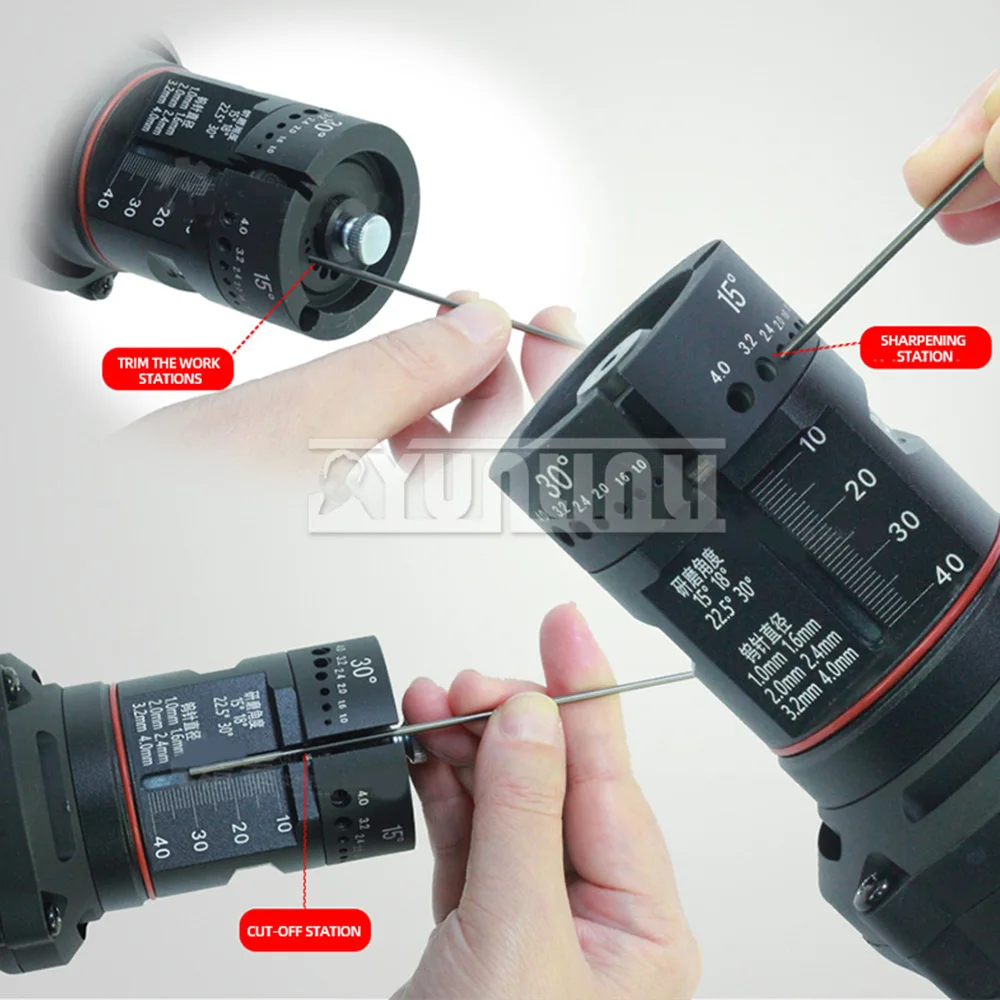 Rechargeable Cordless Tungsten Electrode Sharpener for Tig Welding Electric Tungsten Needle Grinding Machine