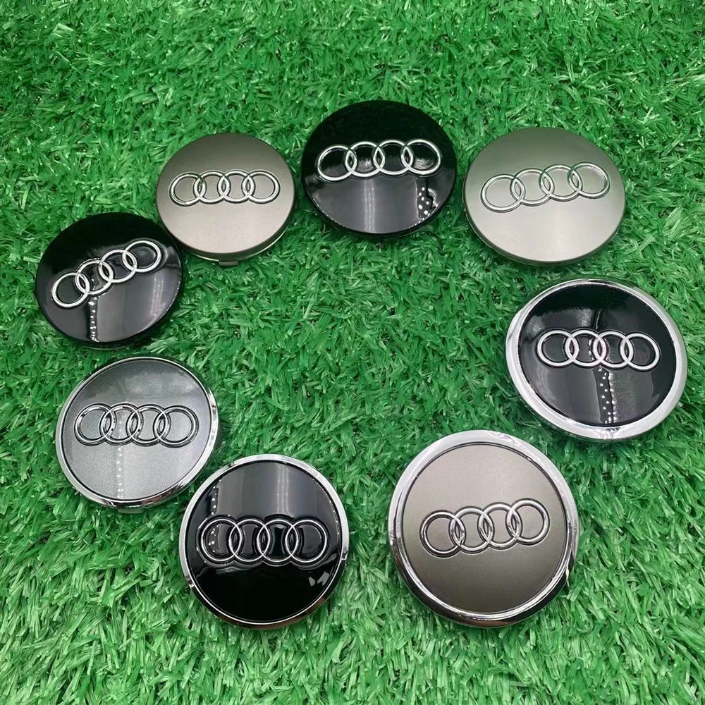 4pcs 60mm 61mm 68mm 69mm Car Styling Wheel Center Cap Hub Covers Badge 4B0601170 For Audi A3 A4 A5 A6 A7 A8 S4 S6 Accessories