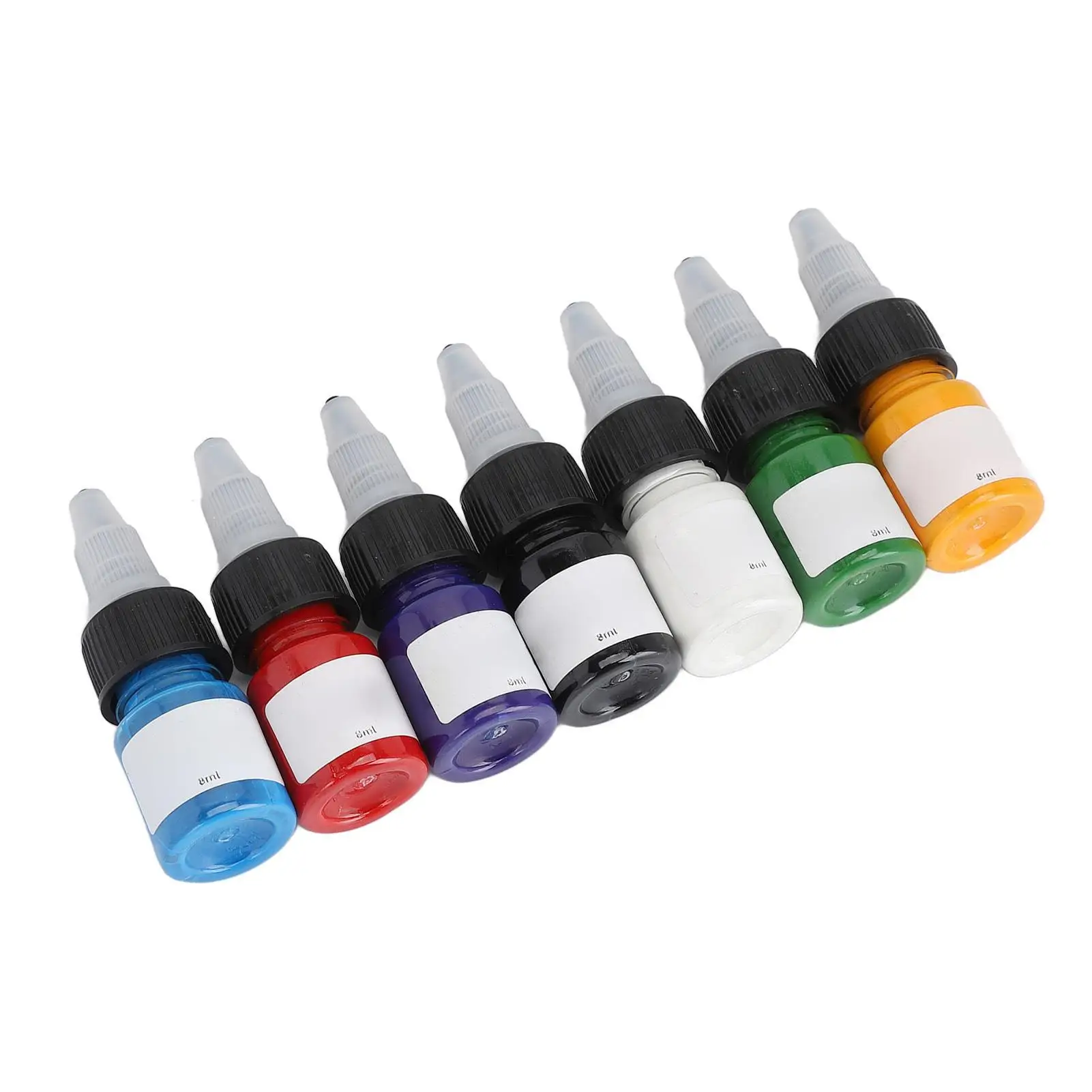 Professional Tattoo Practice Ink Set 56ml - 7 Mild  Colors, Long-Lasting for Salons & Beginners