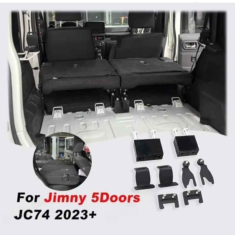 For Suzuki  JB74/JC74 5-Door Accessories Rear Seat Fold Flat Bracket Kit, Full Flat Conversion for Car Camping and Storage