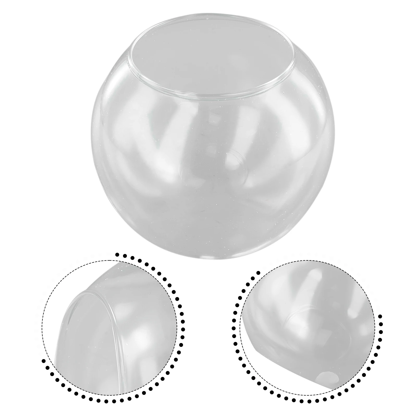 Wystrój domu wazon dekoracja wazony bombki szklane 8/10/12/15CM koło przezroczyste kreatywne akwarium wysokiej jakości nowość