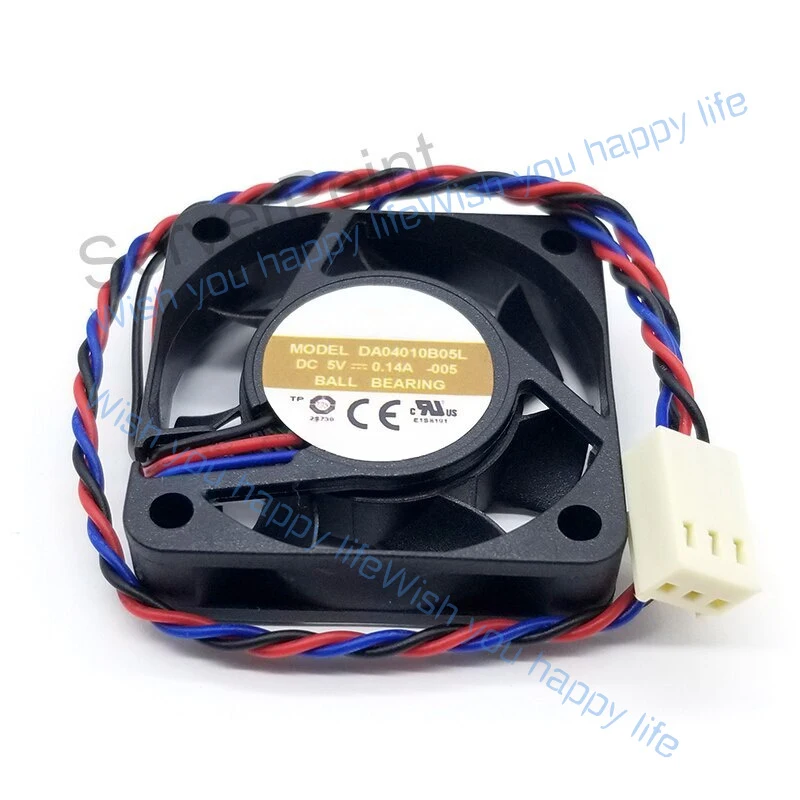 L... For AVC DA04010B05L DC 5V 0.14A 3-wires 40mm 4010 Dual Ball Bearing Cooling Fan