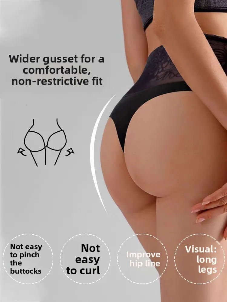 Pantalones en T para mujer, pantalones para el vientre, cintura Sexy, ropa interior para mujer, Tanga alta, levantamiento de cadera para mujer