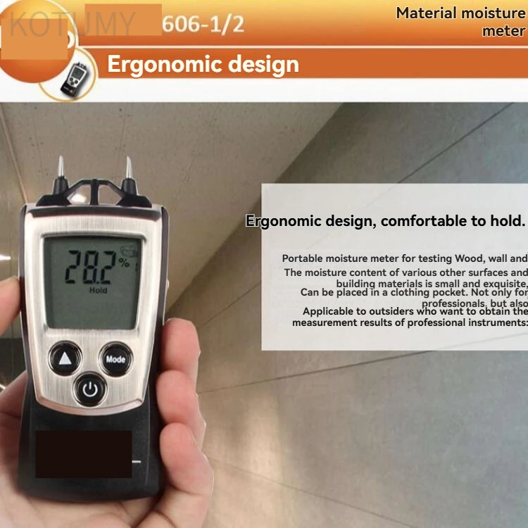 Digital Pin Moisture Tester for Timber, Plaster and Construction Materials