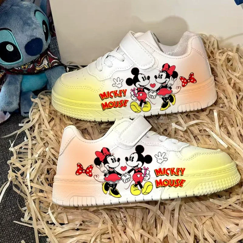

New Cute Disney kids cartoon Minnie Mouse cute Casual shoes soft sports shoes for gift EU size 26-35