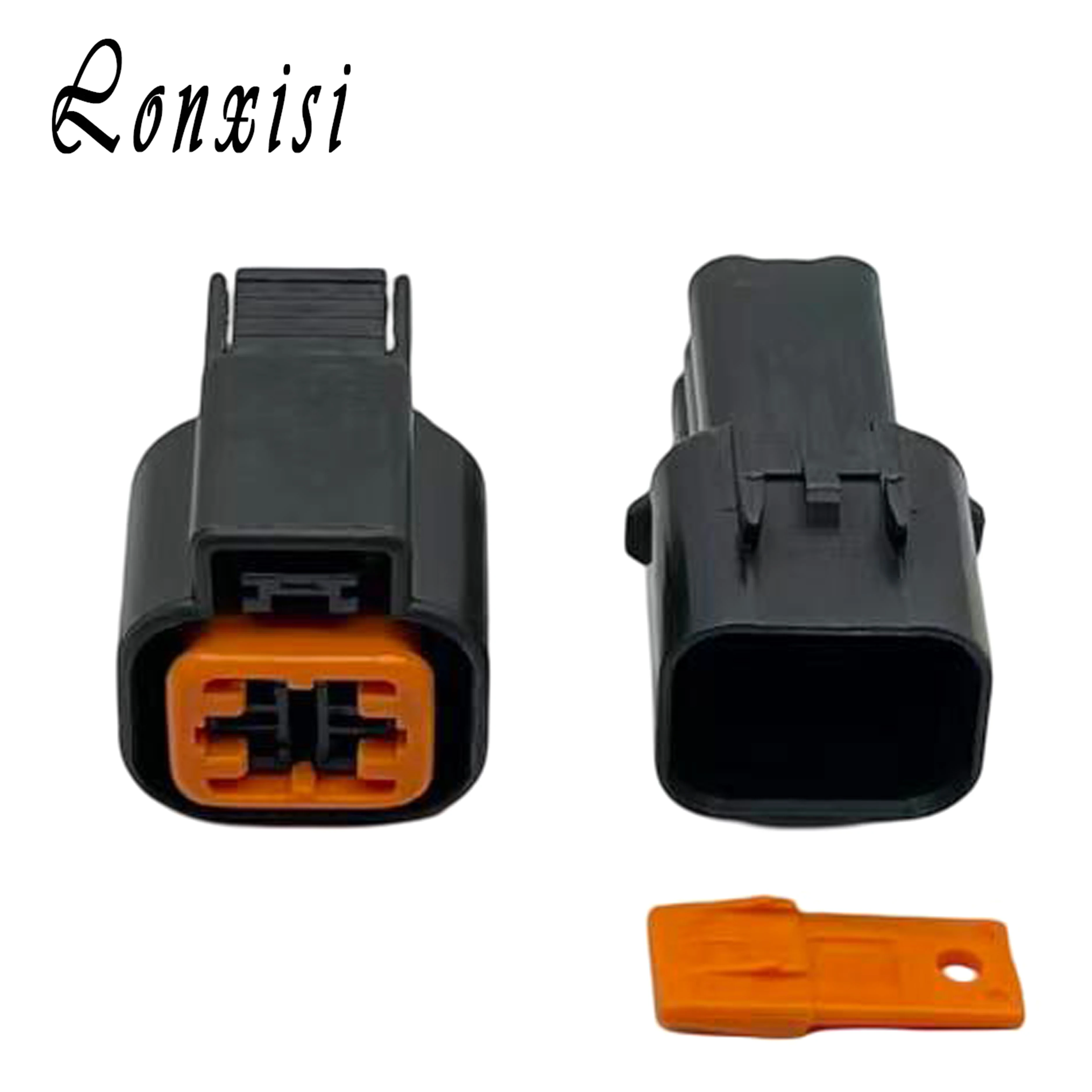 

1/5/10/20/50 комплектов 4-контактных электрических пластиковых водонепроницаемых разъемов PB623-04620 PB625-04027 для авто с резиновыми уплотнителями клемм