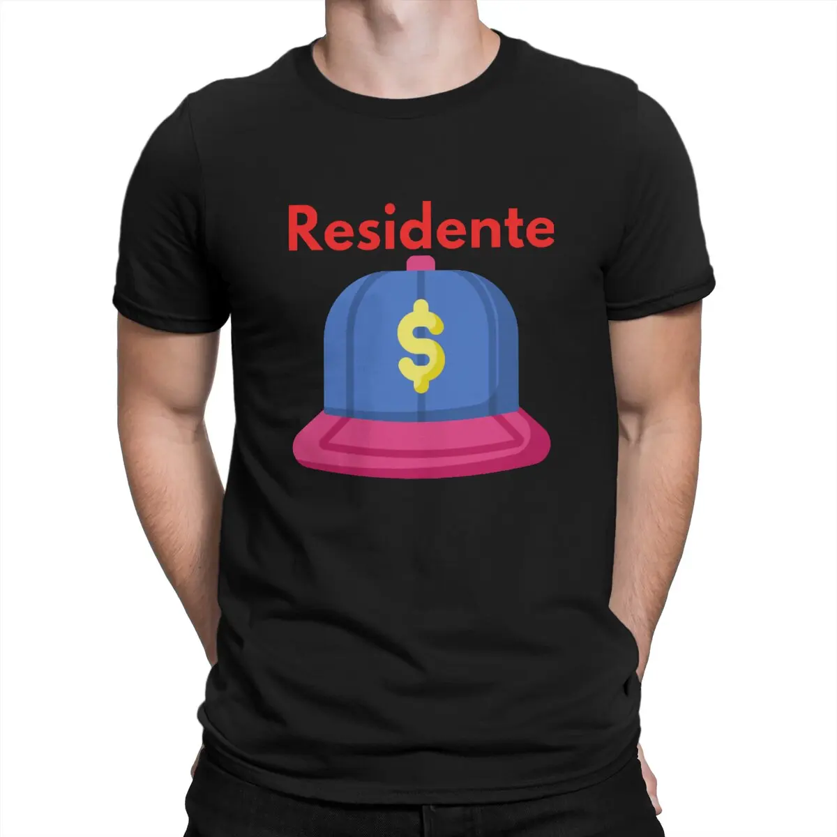 Rap Hat Man's TShirt Residente O Neck Short Sleeve Fabric T Shirt Humor High Quality Birthday Gifts