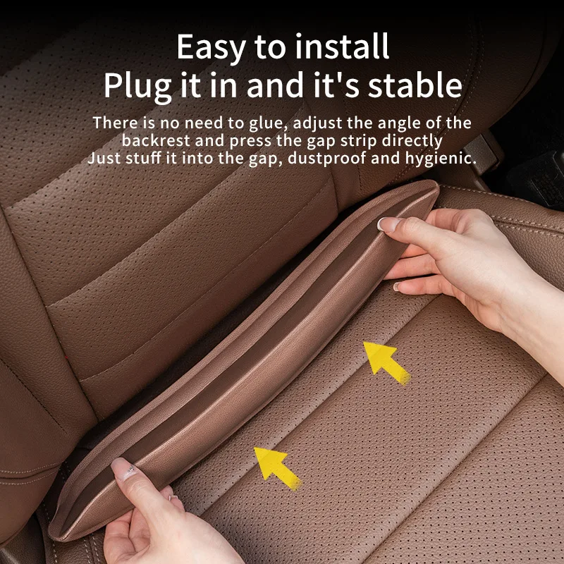 

Plug-In Car Seat Gap Filler Elastic Polyurethane Seat Crevice Filling Strip Universal Seat Blocker Prevent Dropping