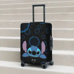 MINISO Stitch Suitcase Cover Cartoon Holiday Business Graphic Printing Elastic Luggage Supplies Protection