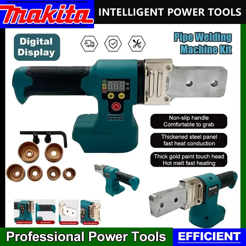 

Электрический сварочный аппарат Makita, беспроводной термофиксатор, PPR, полиэтиленовый паяльник, пластиковая трубка, полипропилен, нагрев, термоплавкий, без батареи
