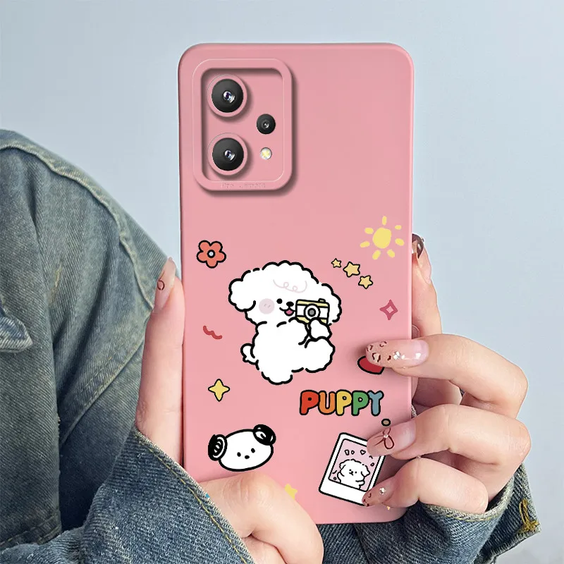 For Realme 9 5G RMX3474 9Pro 5G Phone Case 9 Pro RMX3471 RMX3472 Capa Soft Silicone Sweet Painted Flower Printed Fundas Covers