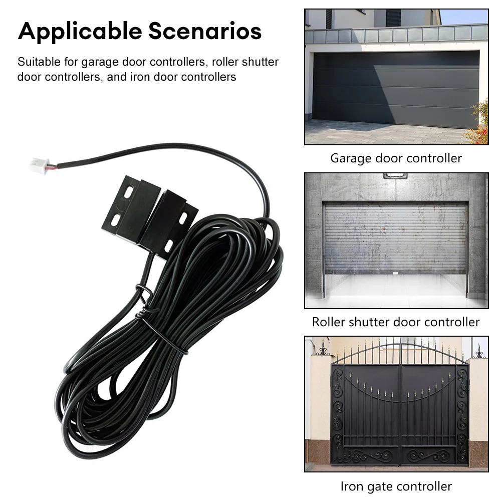 MC05 5m Wired Magnetic Reed Switch Door Sensor Normally Closed For Open Detector Iron Gate Waterpoof Suitable Outdoor Indoor