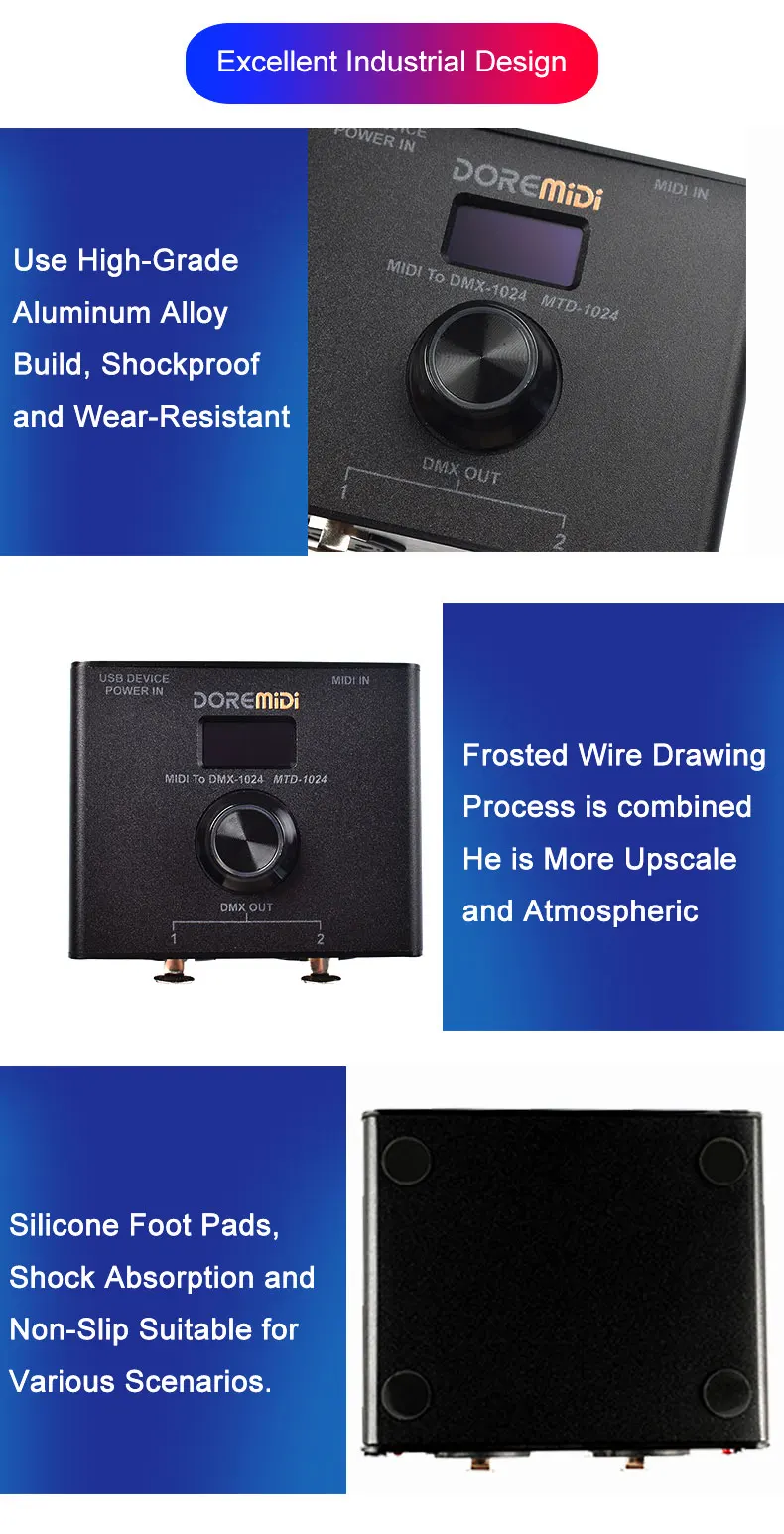 DOREMiDi MIDI to DMXコントローラー (MTD-1024) Amazon.com: DOREMiDi MIDI To DMX Controller (MTD-1024) Can