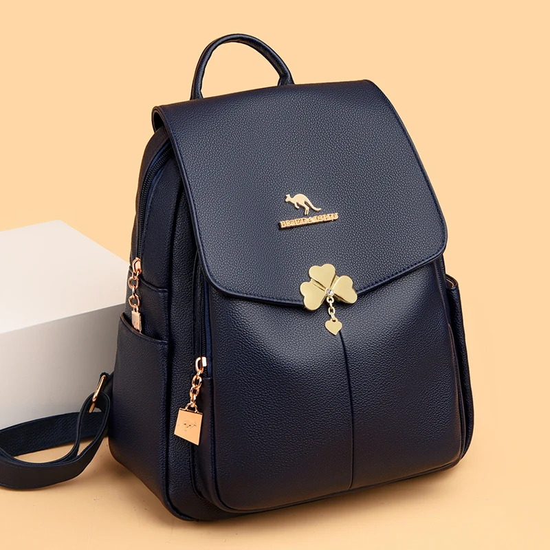 New Brand Designer Bag Ladies Backpack High Quality Leather Travel Back Pack Large Capacity School Bags Shoulder Bags For Women