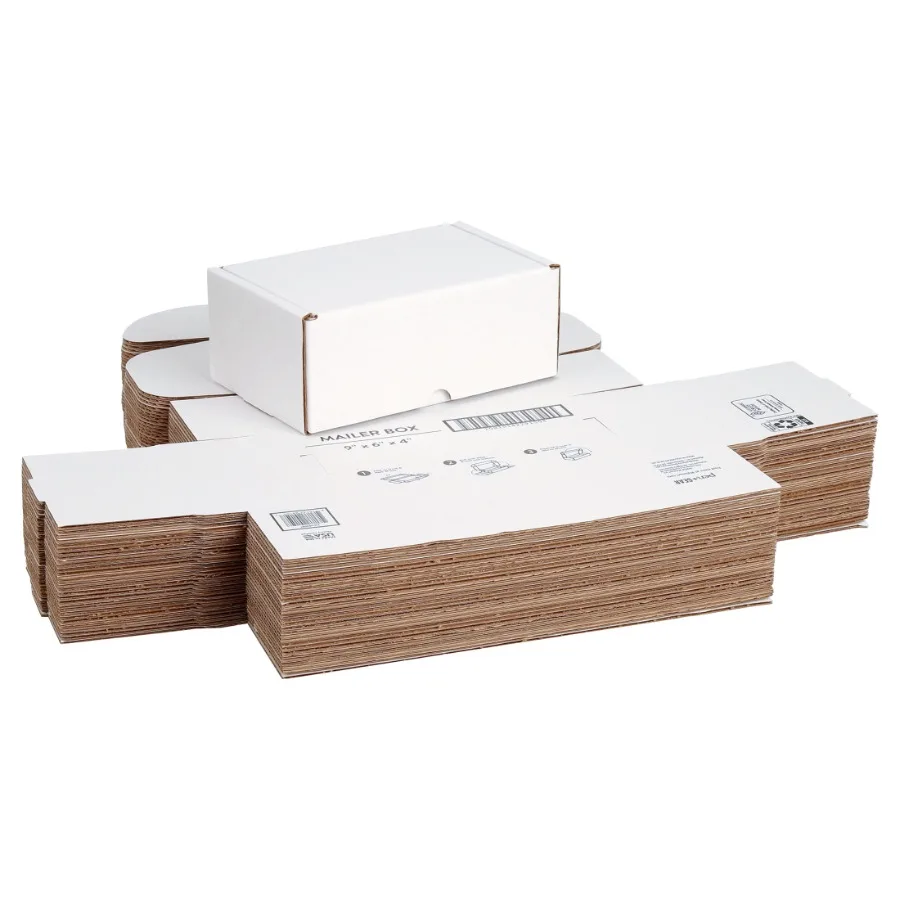 

Tuck-Top Shipping Boxes 9 in. L x 6 in. W x 4 in. H 30 Count Case Ideal for E-commerce Packaging Retail Product Shipping and Sm