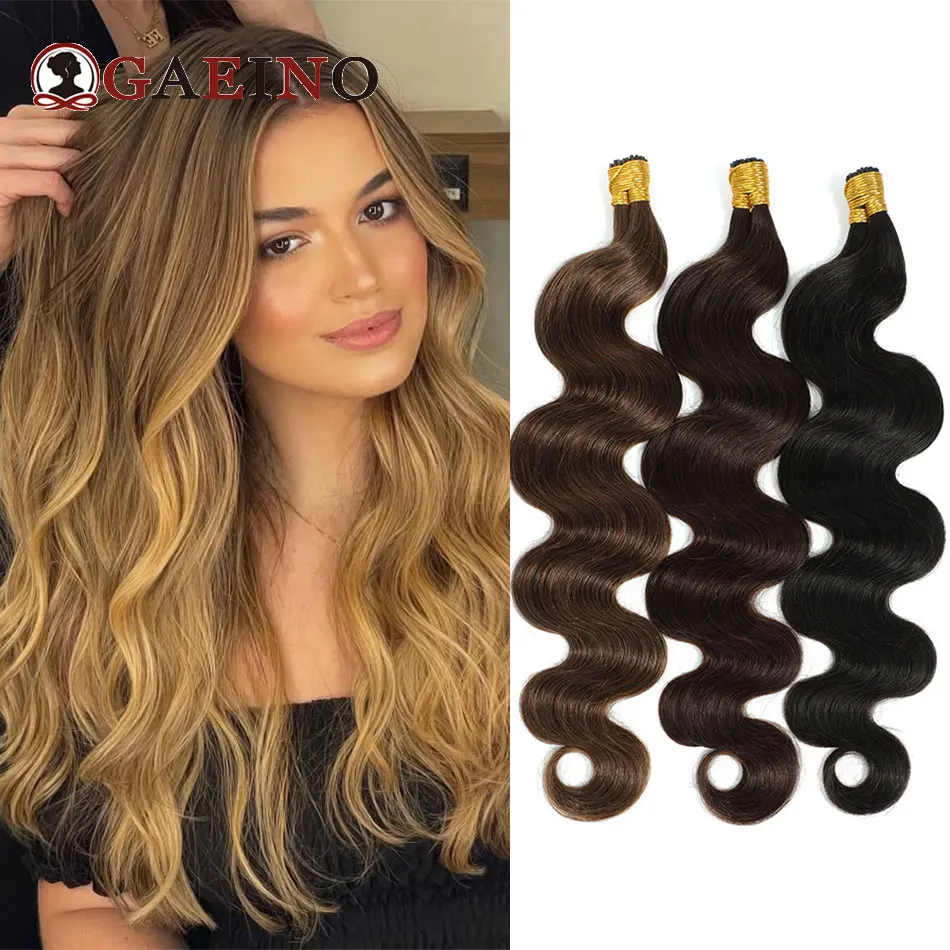 

Bady Wave I Tip Наращивание волос Наращивание человеческих волос Балаяж Волосы Натуральные волнистые девственные объемные для женщин Бразильские пучки волос